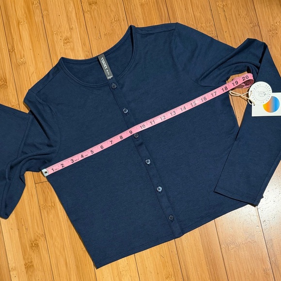 Vuori Women's Blue Cowl Neck Sweater - Picture 9 of 14